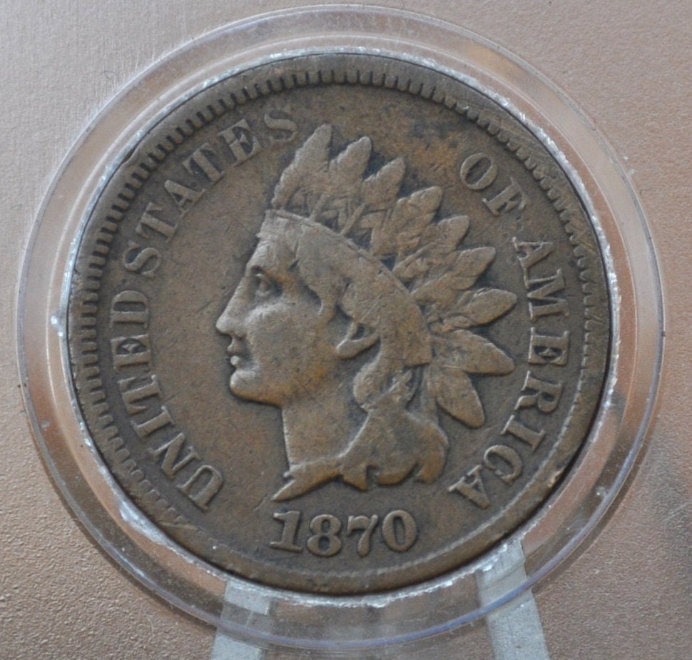 1870 Indian Head Penny - Key Date Indian Head - Choose by Grade - 1870 US 1 Cent 1870 Indian Head Cent 1870