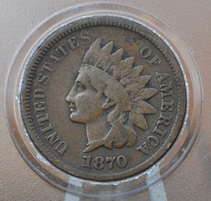 1870 Indian Head Penny - Key Date Indian Head - Choose by Grade - 1870 US 1 Cent 1870 Indian Head Cent 1870