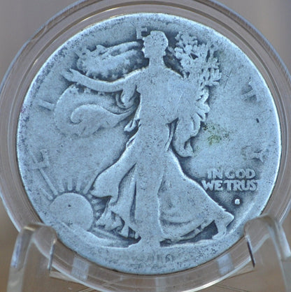 1916-S Walking Liberty Silver Half Dollar Obverse S - G (Good) -Key Date- Denver Mint- 1916 S WLH - Half Dollar 1916 S Liberty Walking Half
