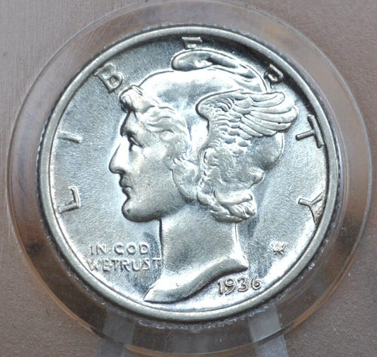1936 Mercury Silver Dime - Choose by Grade - Philadelphia Mint - 1936P Liberty Head Dime - 1936-P