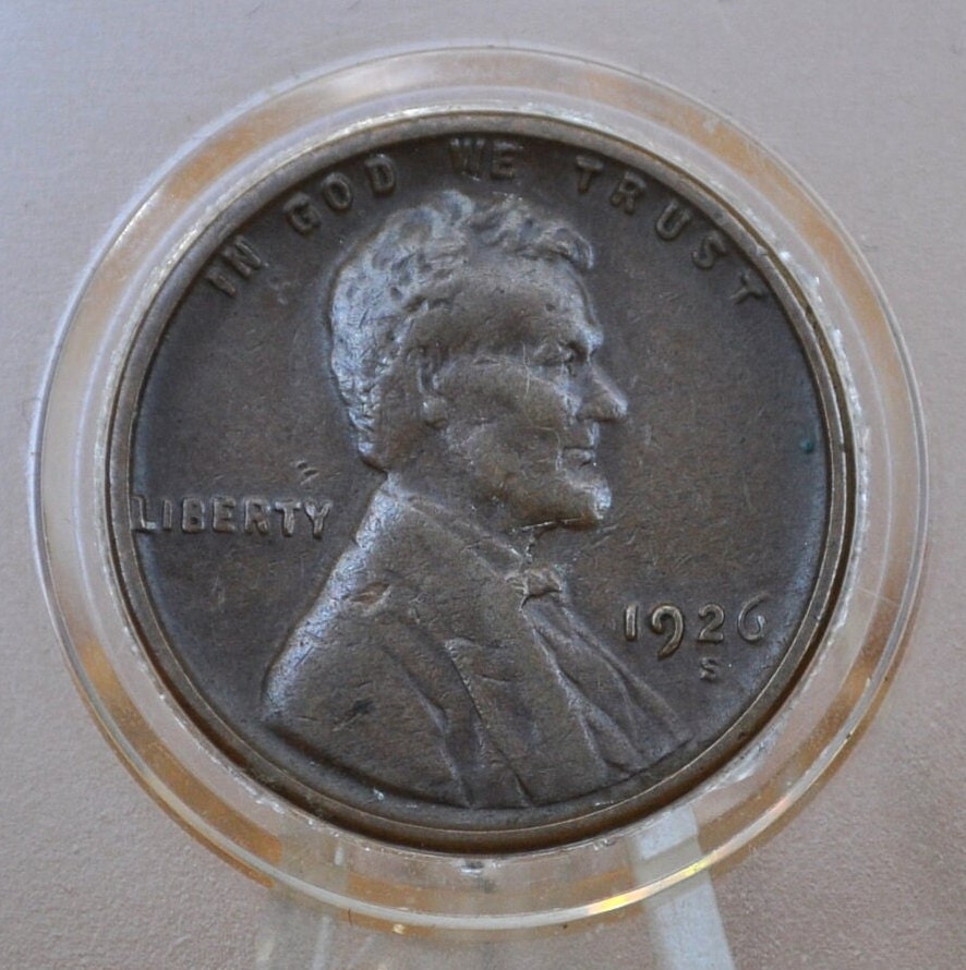1926 P,D,S Wheat Pennies - Choose by Mint & Grade - Semi-Key Dates - San Francisco Mint 1926 S Wheat Ear Cent 1926 D Wheat Back Penny 1926P
