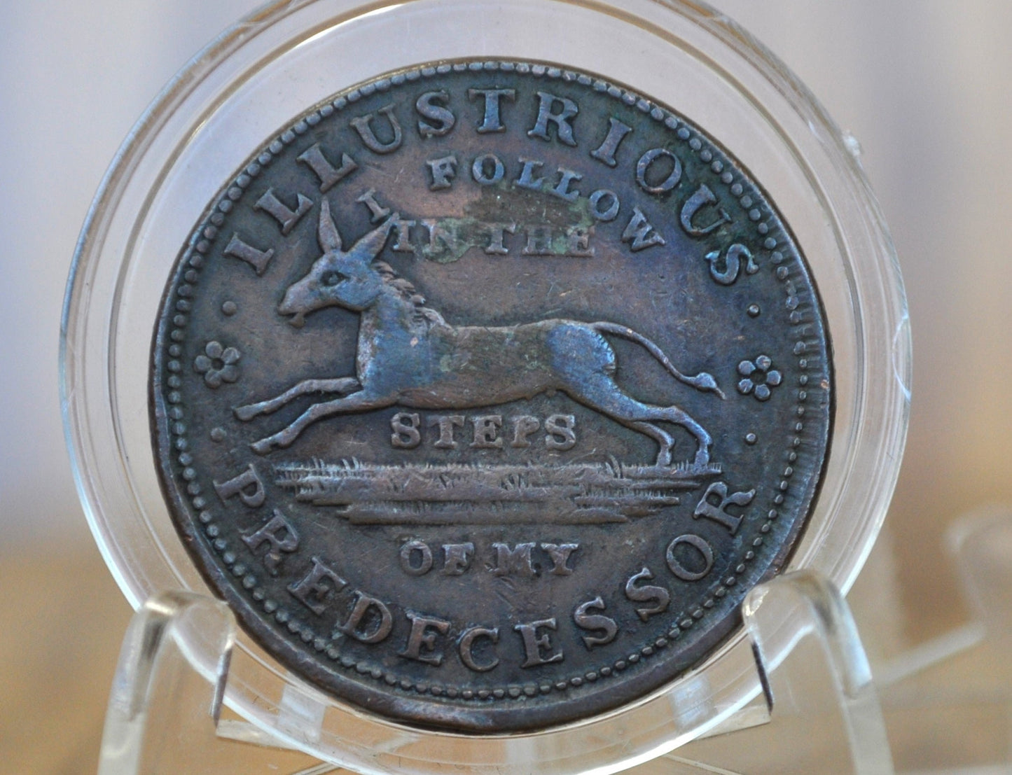 1837 Hard Times Token - XF (Extremely Fine) Details - Turtle Hard Times Token Executive Experiment, Political Hard Times Token