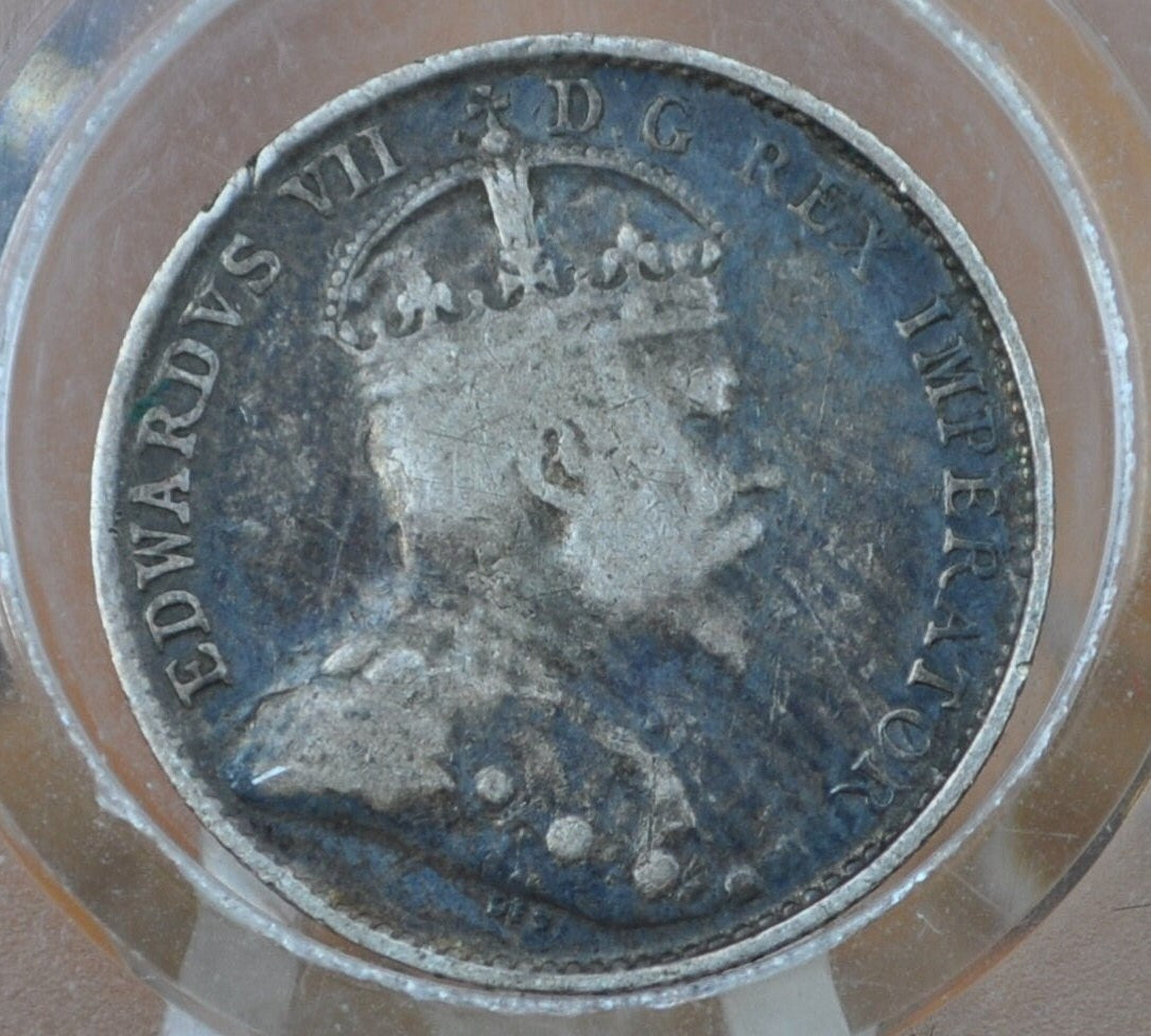 1904 Canadian Silver 5 Cent Coin - Choose by Grade / Condition - King George - Canada 5 Cent Sterling Silver 1904 Canada - Lower Mintage