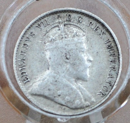 1904 Canadian Silver 5 Cent Coin - Choose by Grade / Condition - King George - Canada 5 Cent Sterling Silver 1904 Canada - Lower Mintage