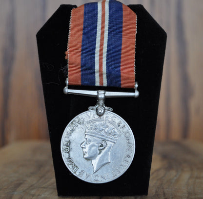 1945 Great Britain WWII War Medal - King George - 1939-1945 World War Two United Kingdom Armed Forces Service Medal