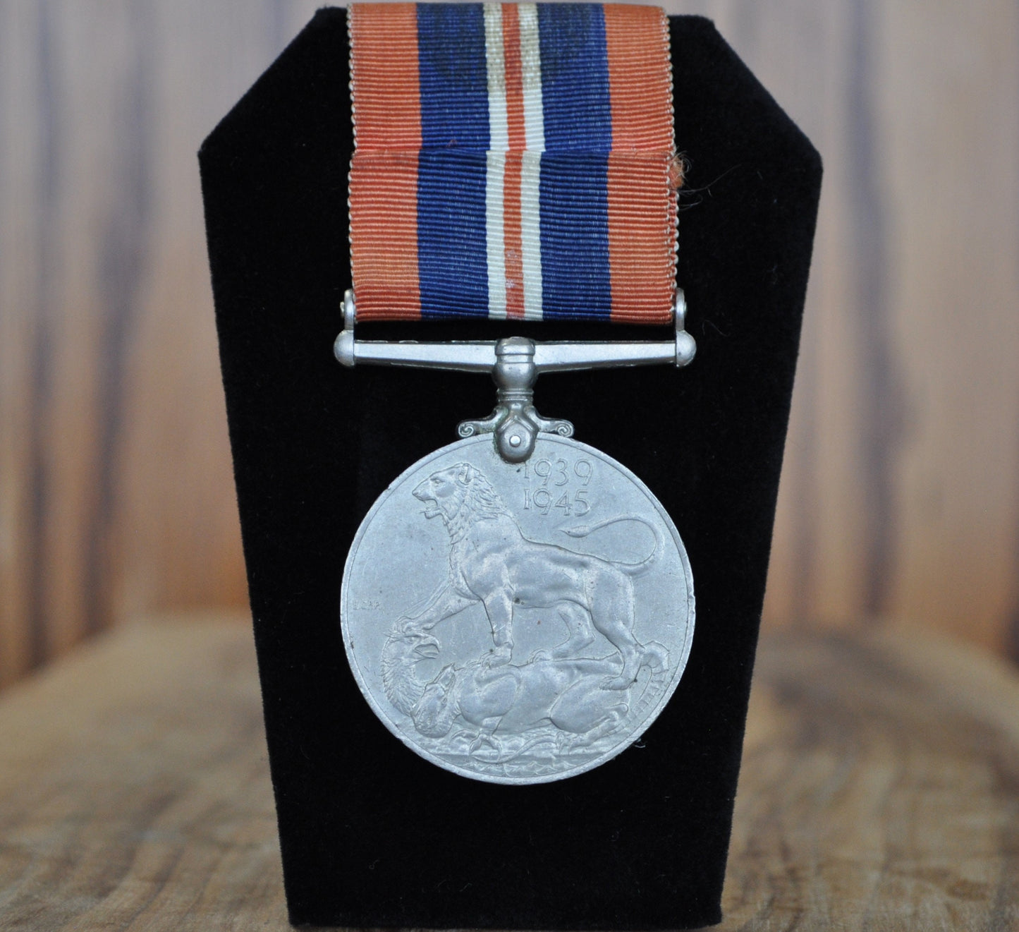 1945 Great Britain WWII War Medal - King George - 1939-1945 World War Two United Kingdom Armed Forces Service Medal