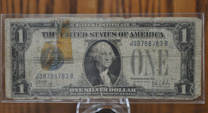 1928 1 Dollar Silver Certificate - Choose by Grade - 1928 One Dollar Silver Certificate Paper Note - Funny Back Note