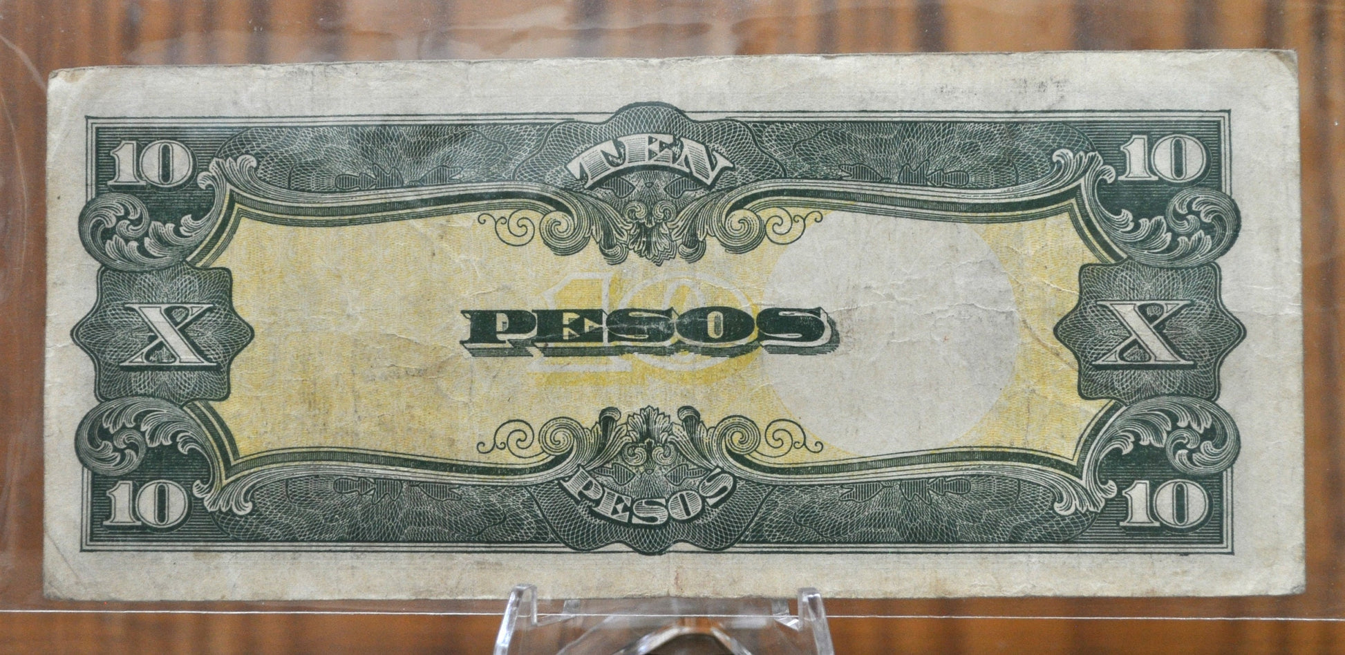 WWII Era Japanese Government 1, 5 and 10 Peso Paper Banknotes Occupied Philippines -The Japanese Government One Peso Ten Peso Five Peso 1943