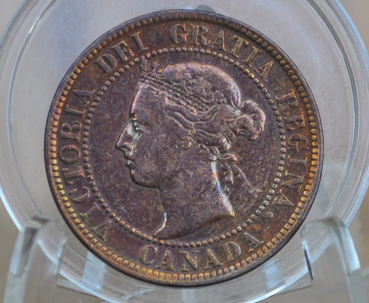 1899 Canadian One Cent - XF (Extremely Fine) Condition - Queen Victoria - One Cent Canada 1899 Large Cent - 1899 One Cent