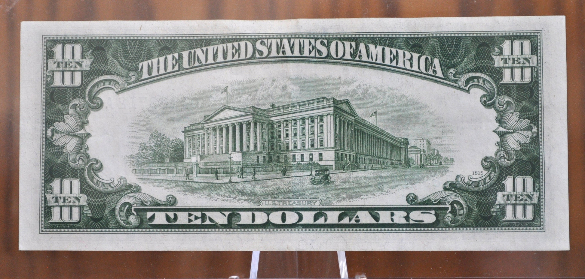 1953 Blue Seal 10 Dollar Silver Certificate Fr#1706- Choice AU Grade / Condition - 1953 Ten Dollar Silver Certificate
