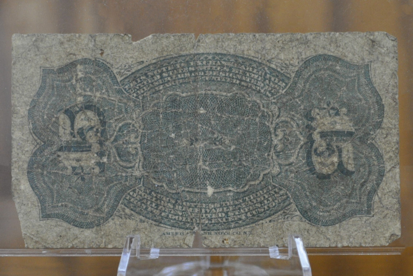 4th Issue 15 Cent Fractional Note 1863, Fr.1267 - G/VG Grade / Condition - Fourth Issue Fifteen Cent Note Fractional Note Fr1267, Authentic