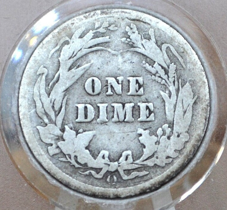 1908-O Barber Silver Dime - Choose by Grade / Condition - New Orleans Mint - 1908 O Barber Dime 1908 Dime O Mint