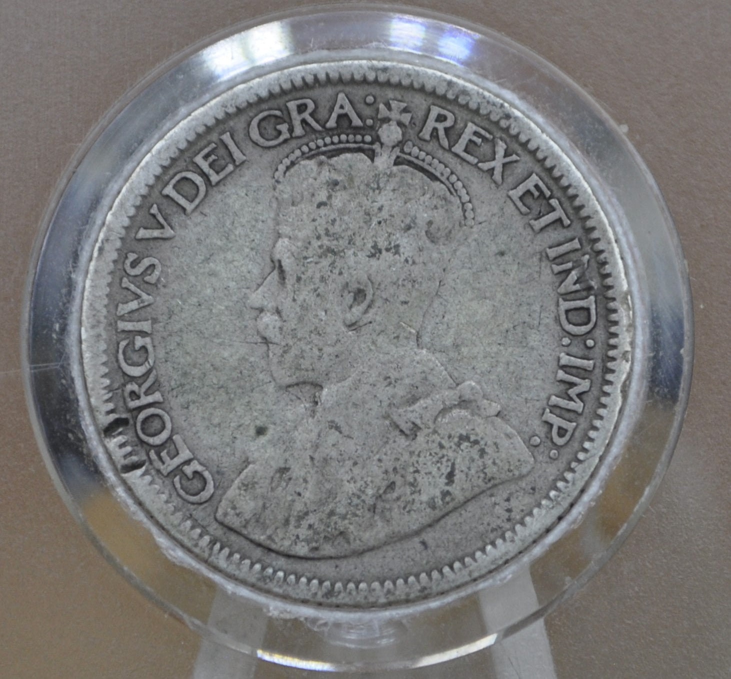 1928 Canadian Ten Cent - VG (Very Good) Grade / Condition - King George V - 10 Cent Canada 1928 Cent - 1928 Canada Dime