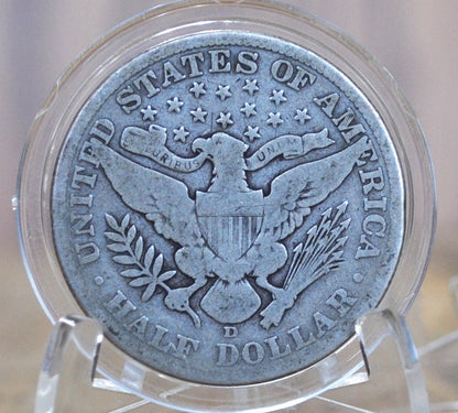1911 Barber Half Dollars, P,D,S - Choose by Mint & Grade - Denver Mint - 1911 P Silver Half Dollar 1911-D Barber 1911 S Half Dollar