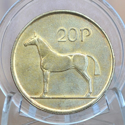 Irish 20 Pence Coins - Great Conditions - Erie 1986 Ireland 1994 - 20 Pence Coin UK, Horse Design 1980s, 1990s, 2000s