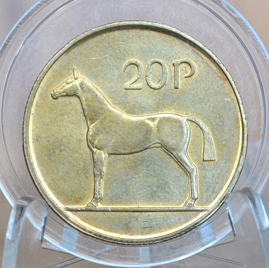 Irish 20 Pence Coins - Great Conditions - Erie 1986 Ireland 1994 - 20 Pence Coin UK, Horse Design 1980s, 1990s, 2000s