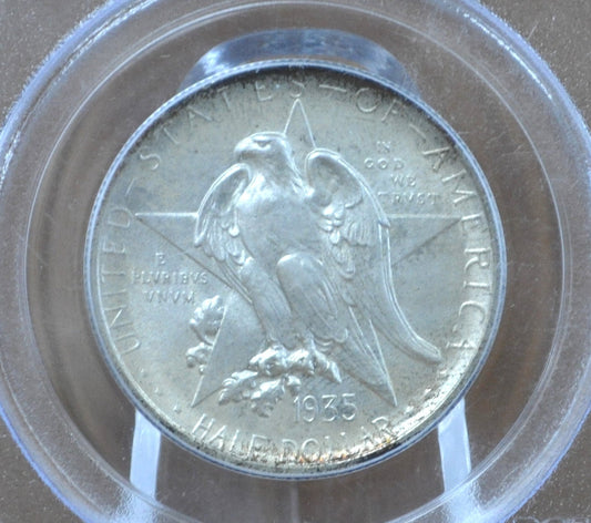 PCGS MS67 1935 Texas Silver Commemorative Half Dollar - MS67 PCGS Graded - Texas Independence Centennial Half 1935