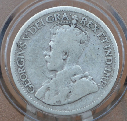 1934 Canadian Silver 10 Cent Coin - G (Good) Condition - Low Mintage Date - Canada 10 Cent Sterling Silver 1934 Canada