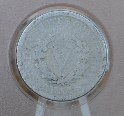 1884 Liberty Head Nickel - Cull Grade - Semi-Key Date - 1884 V Nickel - Philadelphia Mint - 1884 Nickel - V Nickel Key Date