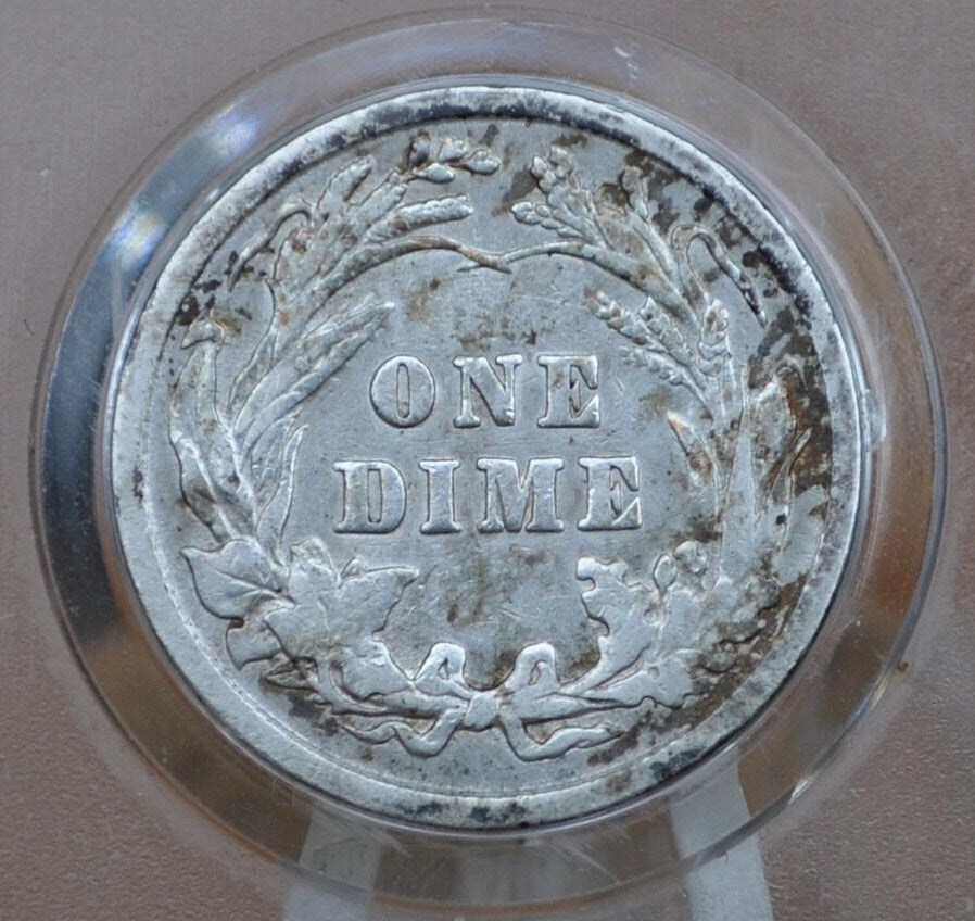 1908 Barber Silver Dime - Choose by Mint & Grade / Condition - 1908 S Barber Dime - 1908 US One Dime