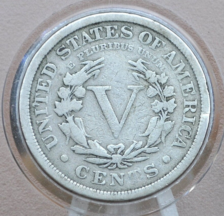 1887 Liberty Head Nickel - Choose by Grade - Semi-Key Date - 1887 V Nickel - Philadelphia Mint - 1887 Nickel - V Nickel Key Date