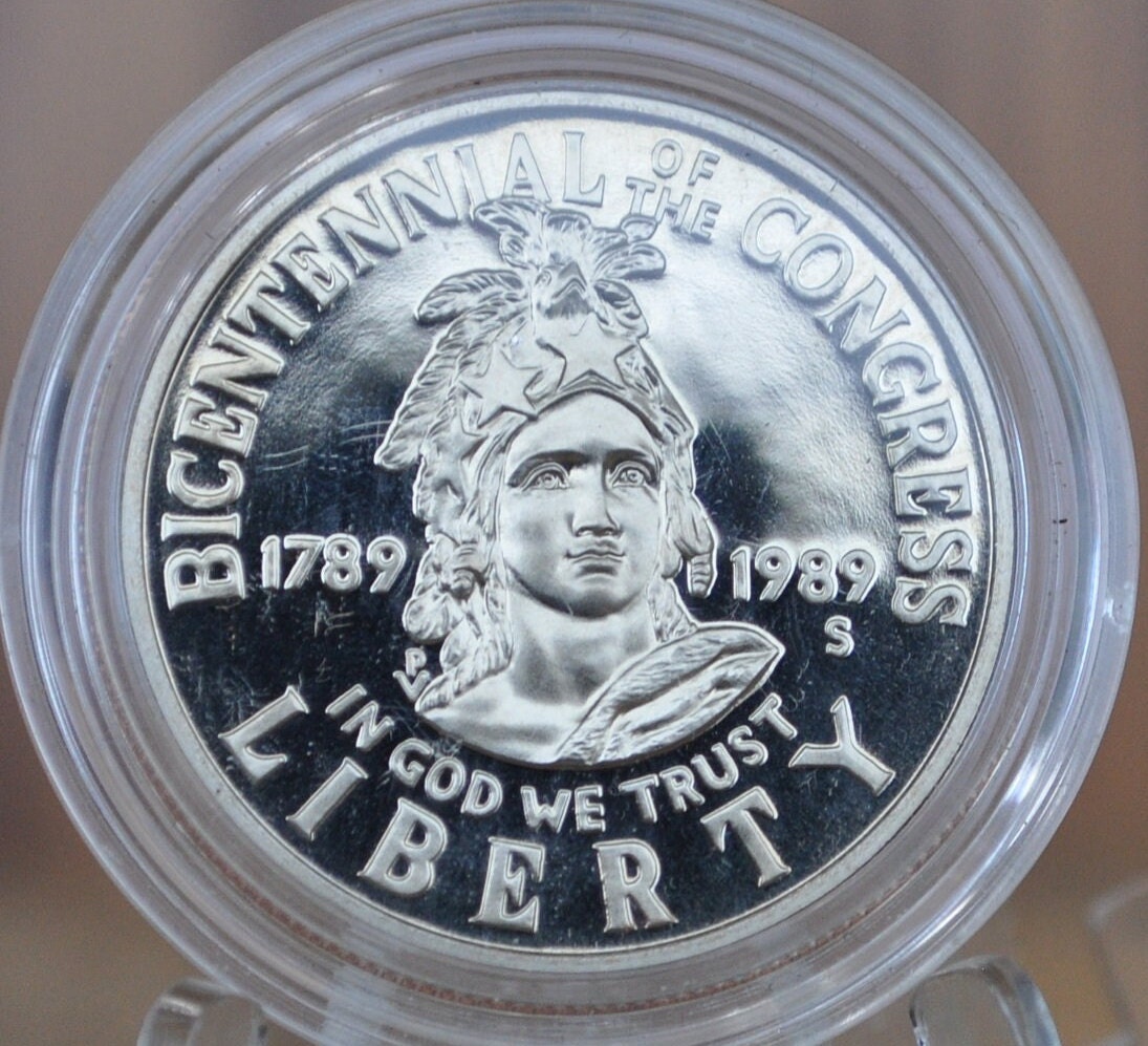 1989-S Bicentennial of the Congress Half Dollar - Proof, Clad - San Francisco Mint - 1989 Commemorative Half Dollar