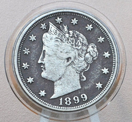 1899 Liberty Head V Nickel - Choose by Grade - Liberty Head Nickel 1899 - "V" back design