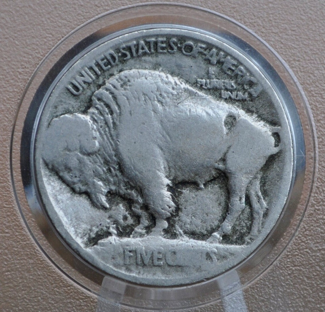 1913 Buffalo Nickel Type 1 - Choose by Grade / Condition Clear Date -Vintage US Coin First Year Made - 1913 Nickel Type One Type 1 1913