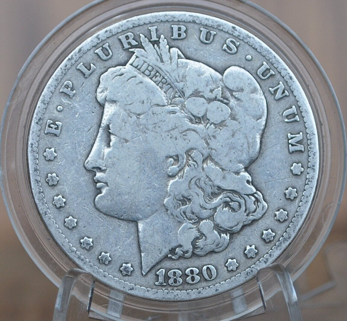1880-S Morgan Silver Dollar - Choose by Grade / Condition - San Francisco Mint - Silver Dollar 1880 S - 1880 S Morgan Dollar