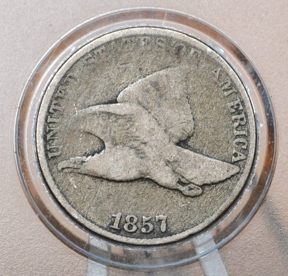 1857 Flying Eagle Penny - Choose by Grade / Condition - Great Date - Rare Penny Type - Two years of production - 1857 Cent - 1857 Penny