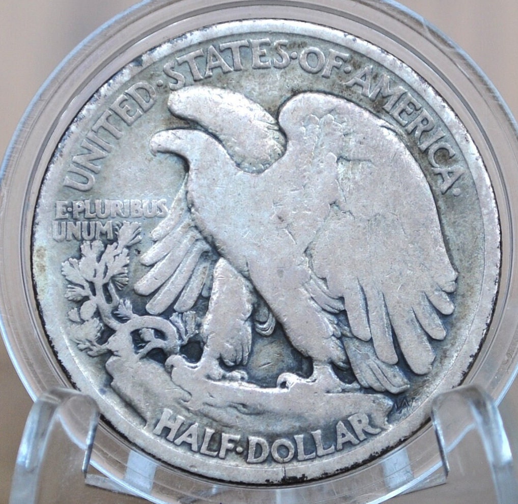 1916 Walking Liberty Silver Half Dollar - G (Good) - Key Date - Philadelphia Mint - 1916P WLH - Half Dollar 1916 Liberty Walking Half