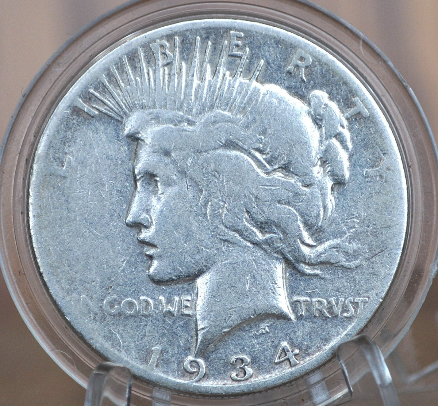 1934-S Peace Dollar - Choose by Grade - 1934 S Peace Silver Dollar - San Francisco Mint - Semi-Key Date Silver Dollar 1934 S