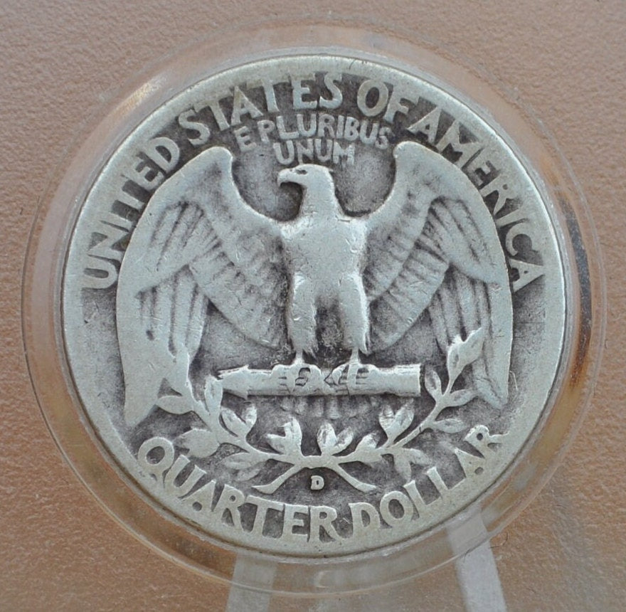 1935-D Washington Silver Quarter - Denver Mint - 1935 D Washington Quarter - Washington Silver Quarter - 1935 Denver