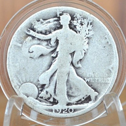 1920-D Walking Liberty Silver Half Dollar - VG (Very Good) Grade / Condition - Denver Mint 1920 D Half Dollar / 1920 D WLH, Low Mintage Date