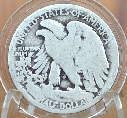 1920-D Walking Liberty Silver Half Dollar - VG (Very Good) Grade / Condition - Denver Mint 1920 D Half Dollar / 1920 D WLH, Low Mintage Date
