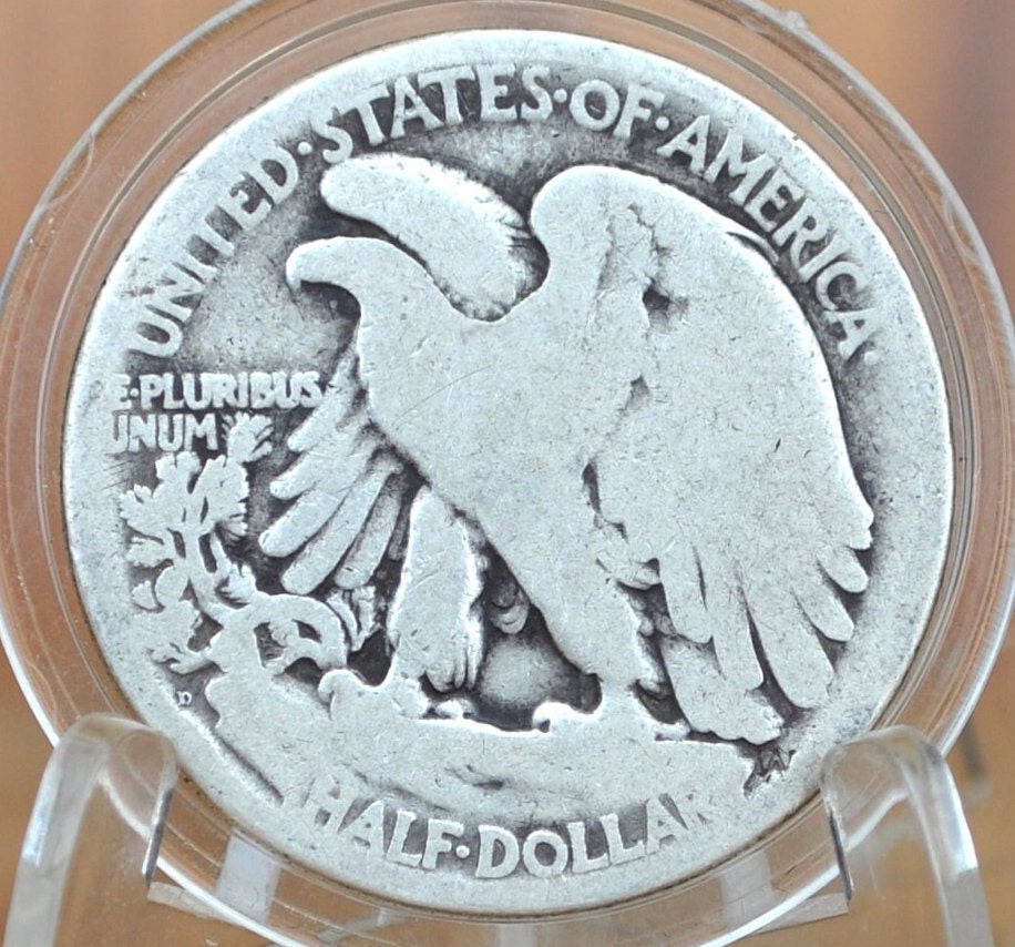 1920-D Walking Liberty Silver Half Dollar - Choose by Grade / Condition - Denver Mint 1920 D Half Dollar / 1920 D WLH, Low Mintage Date
