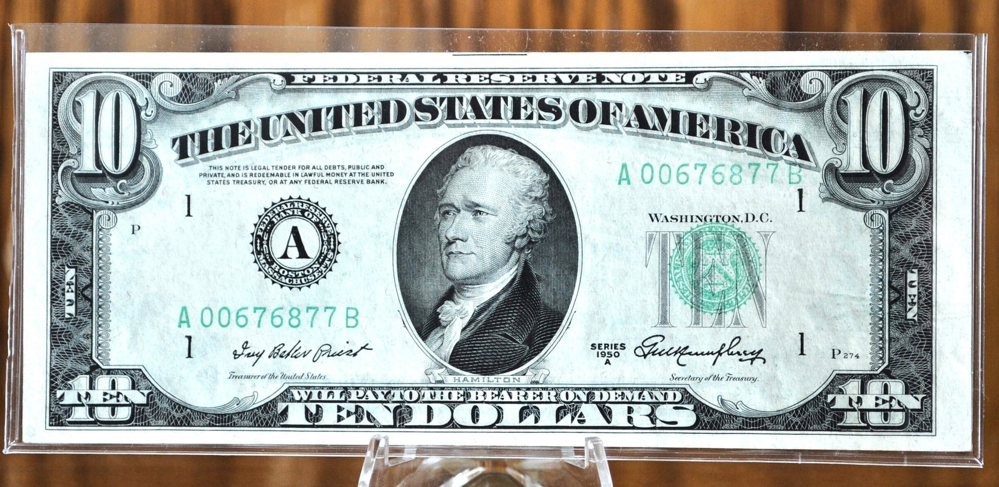 1950 10 Dollar Bill - VF/XF - 1950 Ten Dollar Federal Reserve Note - Fr#2010-Fr#2015B