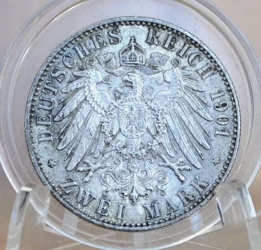 1901 Prussian 2 Mark - BU (Uncirculated) - Prussia 2 Mark 1901 A Wilhelm II. 200th Anniversary of the Kingdom of Prussia 1901 Zwei Mark