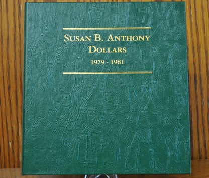 Complete Set of Susan B Anthony Dollars 1979-1981-S - All Types, In Album - Beautiful Coins, Including 1981-S Proof Variety II