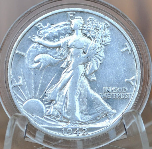 1942-S Walking Liberty Silver Half Dollar - Choose by Grade - San Francisco Mint - 1942S, 1942 S Half Dollar