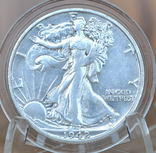1942-S Walking Liberty Silver Half Dollar - Choose by Grade - San Francisco Mint - 1942S, 1942 S Half Dollar