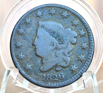 1826 Matron Head Large Cent - Choose by Coin - Low Mintage Date - 1826 Coronet Liberty Head Cent - 1826 Penny