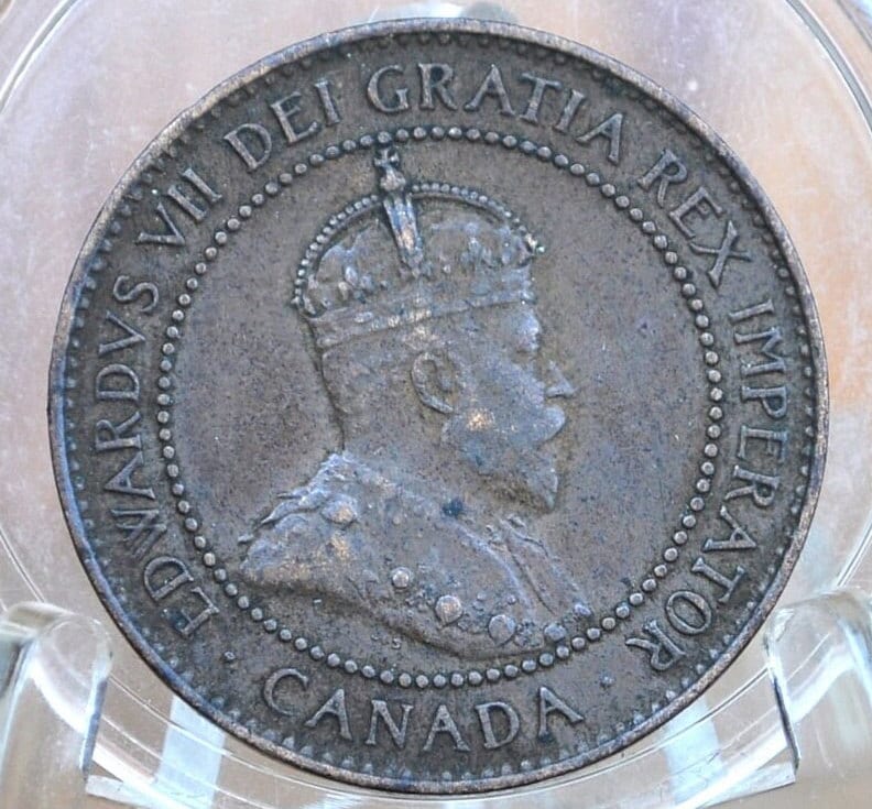 1905 Canadian Cent - XF (Extremely Fine) Grade / Condition - Edward VII - One Cent Canada 1905 Large Cent - 1905 Canadian Penny