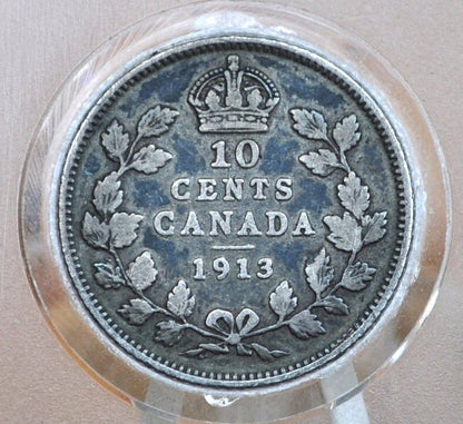 1913 Canadian Ten Cent - Choose by Grade / Condition - King George V - 10 Cent Canada 1913 Cent - 1913 Canada Dime