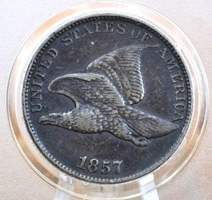 1857 Flying Eagle Penny - Choose by Grade / Condition - Great Date - Rare Penny Type - Two years of production - 1857 Cent - 1857 Penny