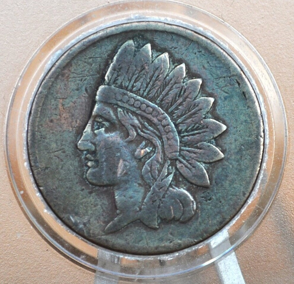 1863 Civil War Token - XF (Extremely Fine) - Not One Cent - Great Design, Great Condition