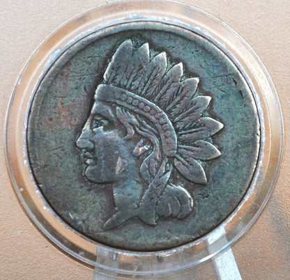 1863 Civil War Token - XF (Extremely Fine) - Not One Cent - Great Design, Great Condition