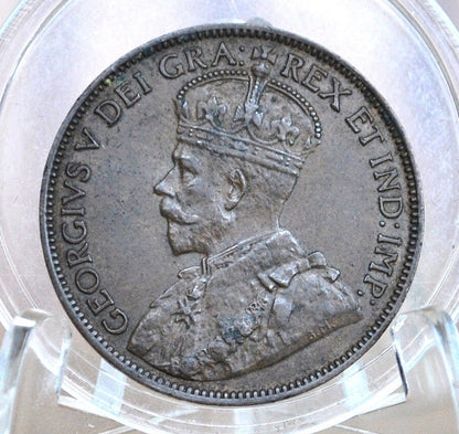 1918 Canadian Large Cent - VF-XF (Very to Extra Fine) Grade / Condition - One Cent Canada 1918 Large Cent - Great For Collection or Jewelry