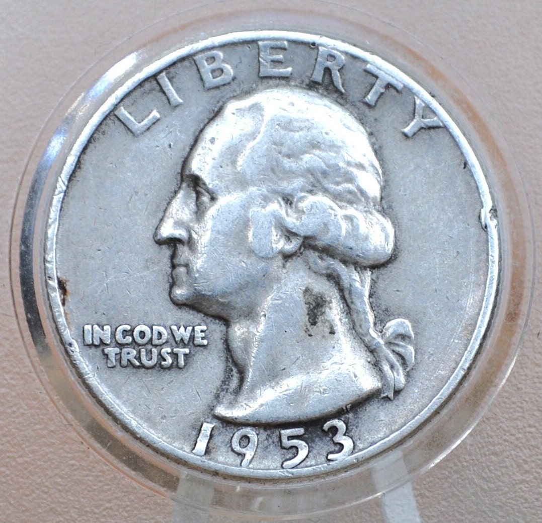 1953 S Washington Quarter - 1953 Washington Quarter - 1953 S Silver Quarter - 1953 Washington Silver Quarter - San Francisco Mint