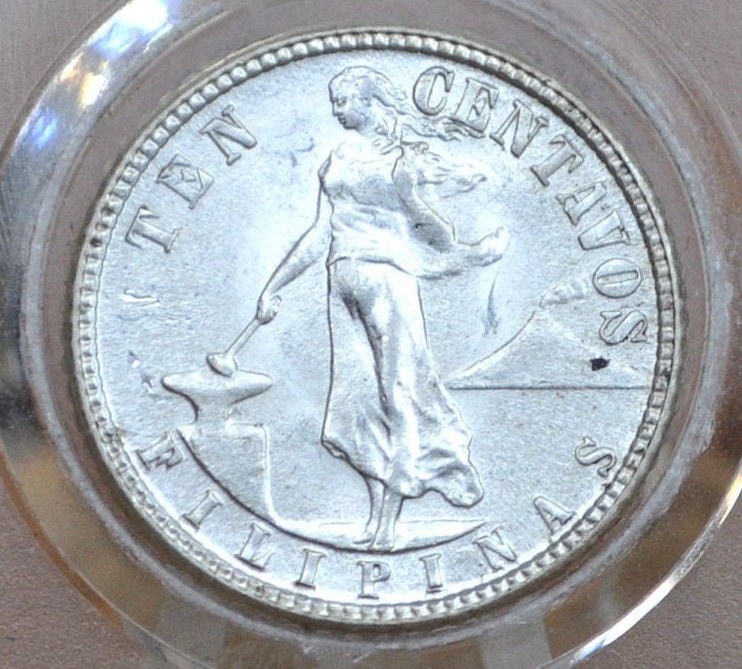 1944 Philippines 10 & 20 Centavos Silver - Gem BU Grade / Condition - 1944 S Ten Centavo Filipinas Twenty Centavo - Wartime